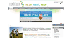 Desktop Screenshot of medi-lum.ch